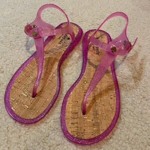 Kate Spade Sparkling Pink Sandals size 6